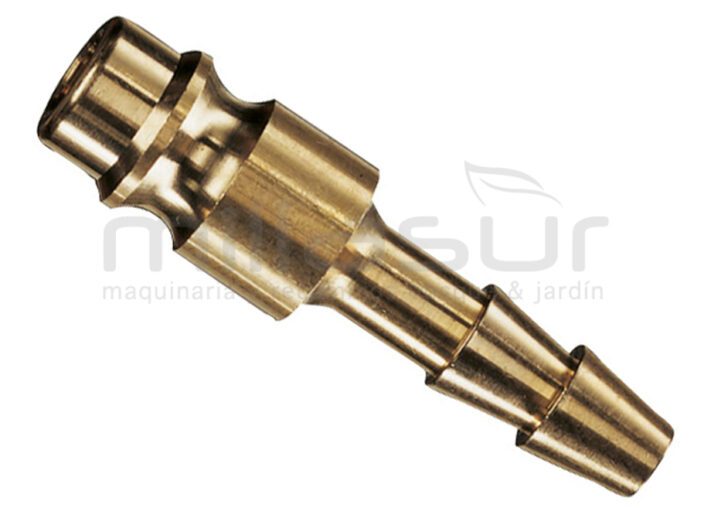 CONECTOR RAPIDO AIRE COMPREMIDO 1/4" X 6mm - MACHO - LATON