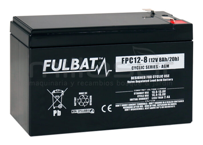 BATERIA CICLICA AGM FPC12-8 12V 8 Ah.( 151 x 65 x 99,5 )