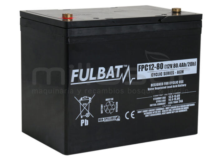 BATERIA CICLICA AGM FPC12-80 12V 80,4 Ah. ( 260 x 168 x 214 )