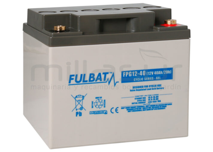 BATERIA CICLICA GEL FPG12-40 12V 40,8 Ah.( 197 x 165 x 170 )