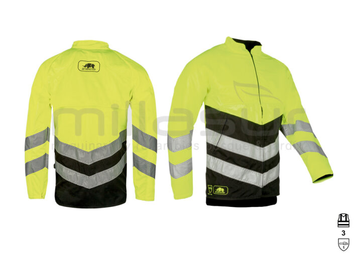 CHAQUETA ANTICORTE CLASE 1 ALTA VISIBILIDAD (3) AMARILLO - TALLA L