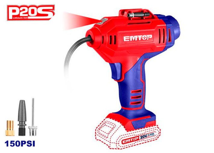 COMPRESOR BATERÍA 20V - P20S - EMTOP (150PSI -10bar) (NO INCLUYE BATERÍA NI CARGADOR)